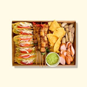 經典墨西哥風味拼盤(墨西哥Taco，美式串燒，脆餅，大肉腸) (5磅裝)
